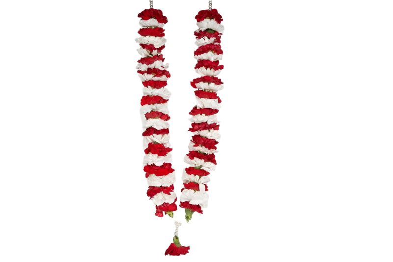 Garland: Roses & Carnations (Red & White)