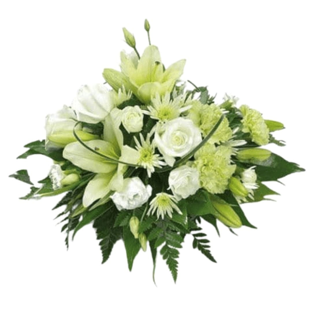 Classic Posy (White & Green)