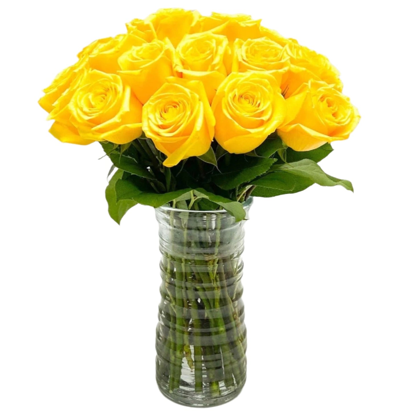 24 YELLOW ROSES
