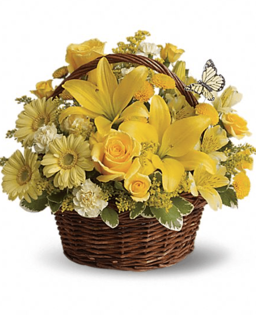 Basket Arrangement (Yellow & Orange)