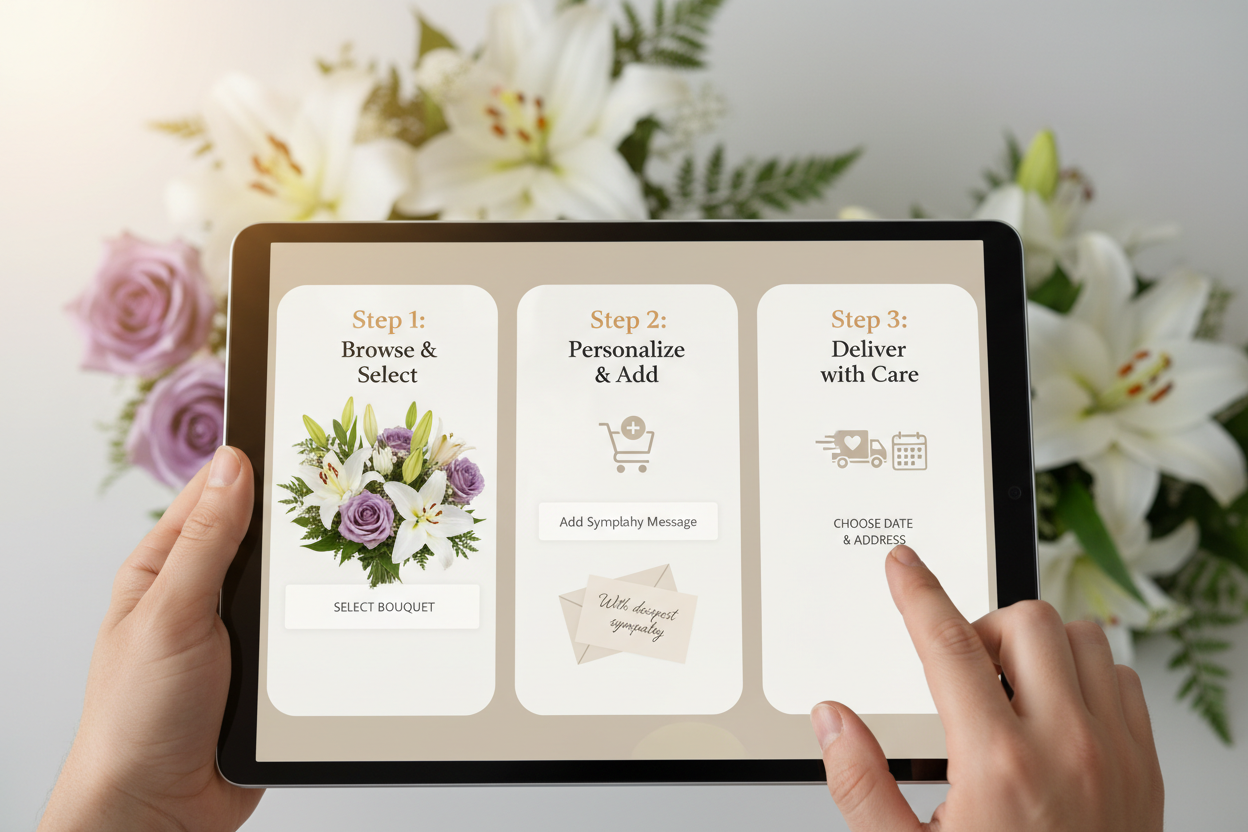 How to Order Funeral Flowers Online: A Step-by-Step Guide