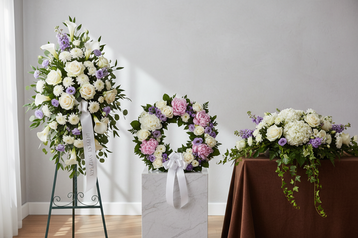Sympathy Flowers for Different Funeral Services: A Guide