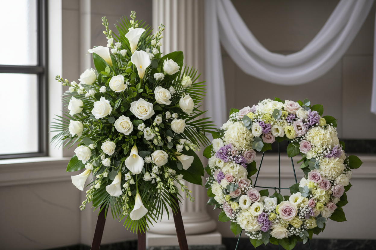 The Importance of Standing Sprays and Wreaths in Funerals