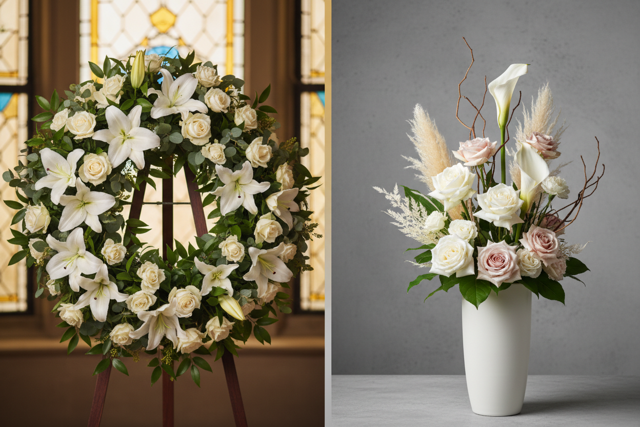 Traditional vs. Modern Sympathy Flower Arrangements