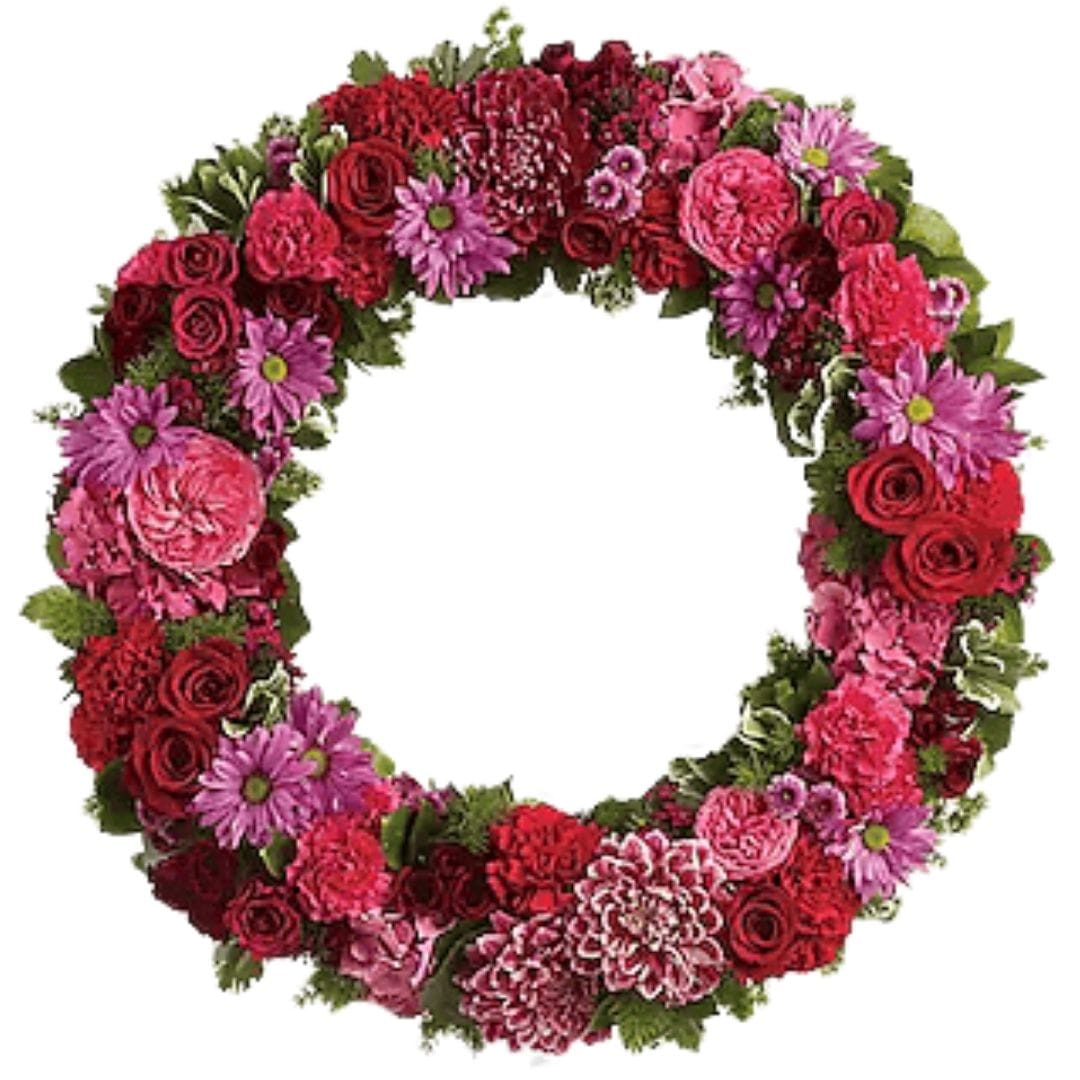 Wreath (Red & Pink)