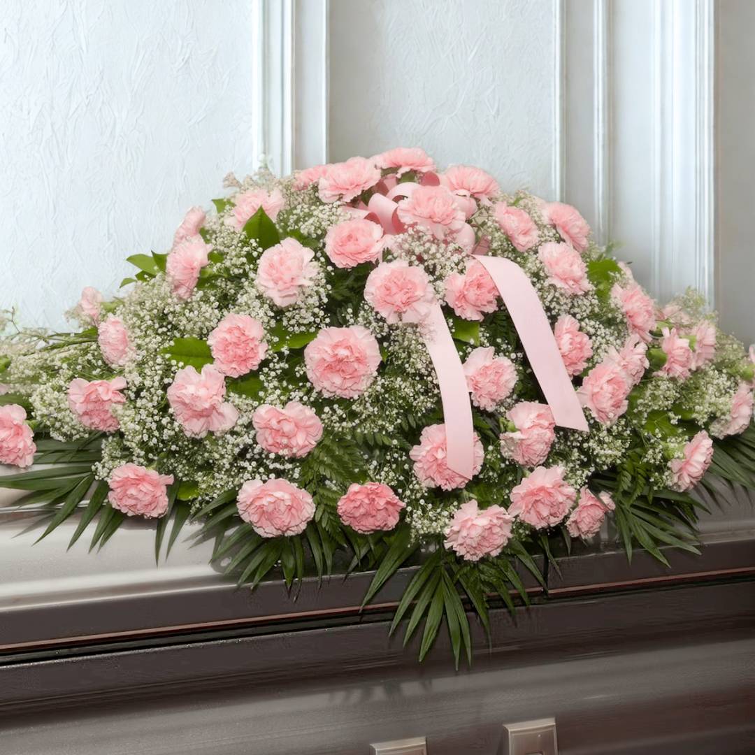 Casket Spray: Carnations (Pink)
