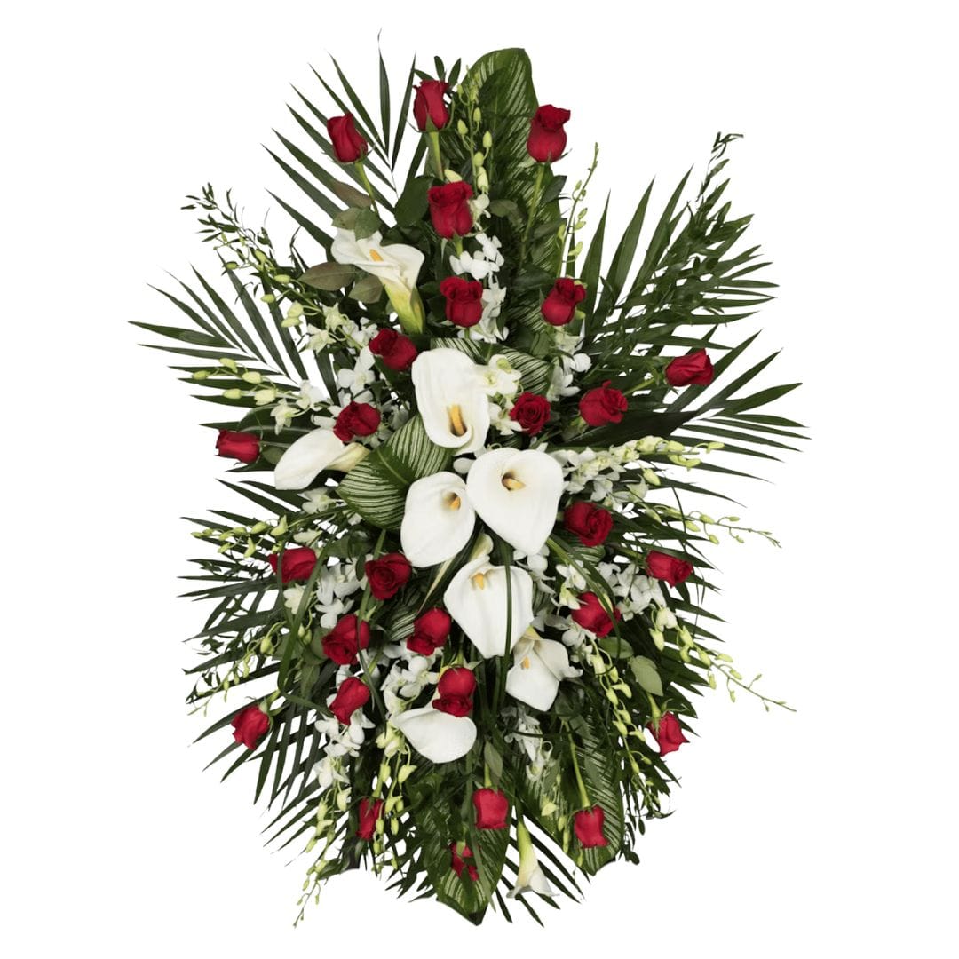 Standing Spray (Red, White & Green)