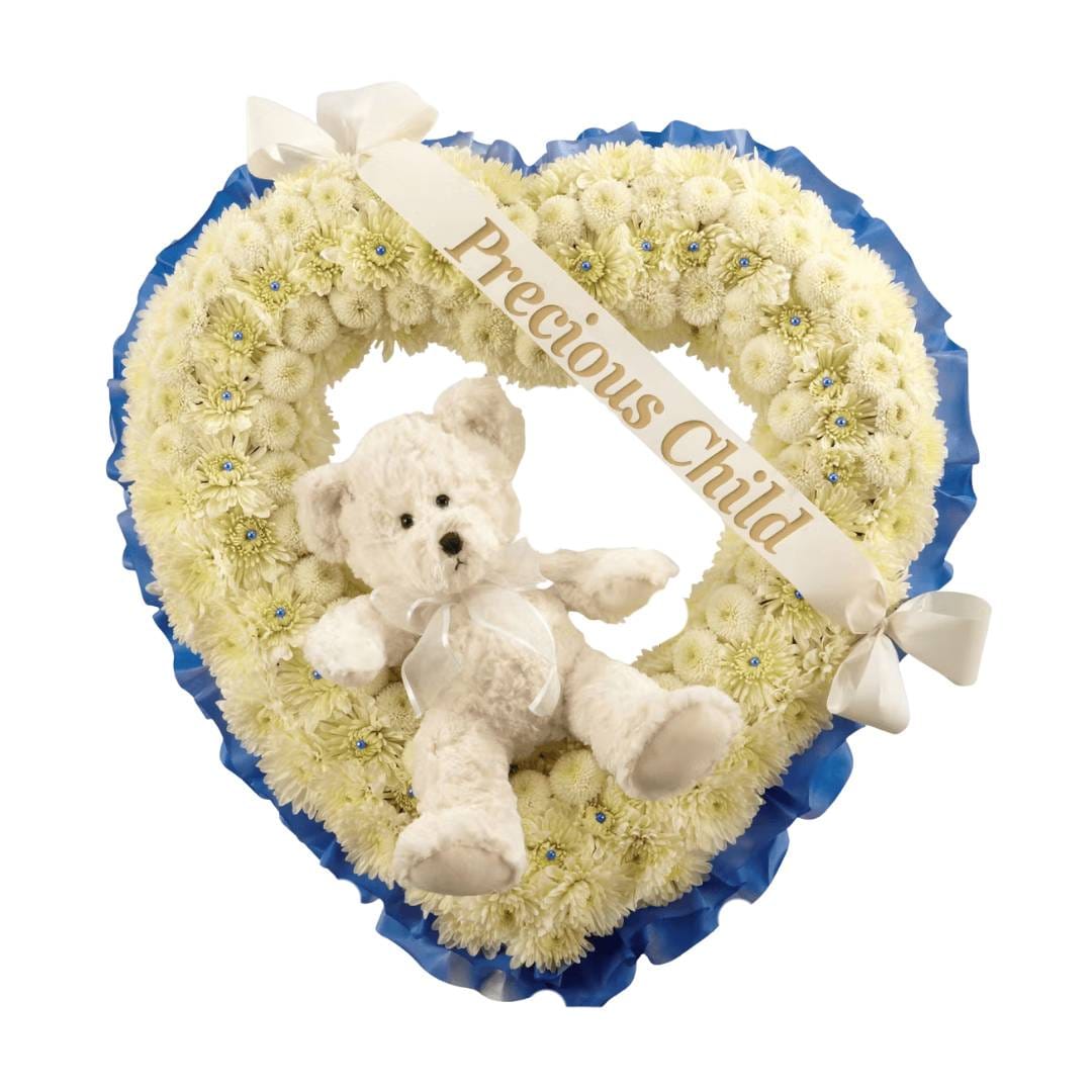 Heart (White & Blue)