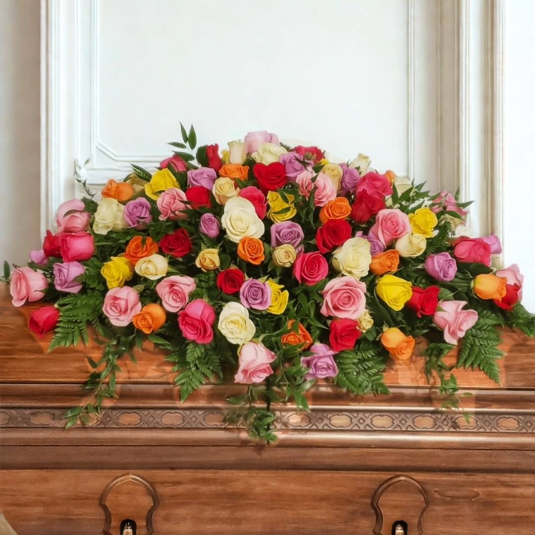 Casket Spray: Roses (Assorted Colours)
