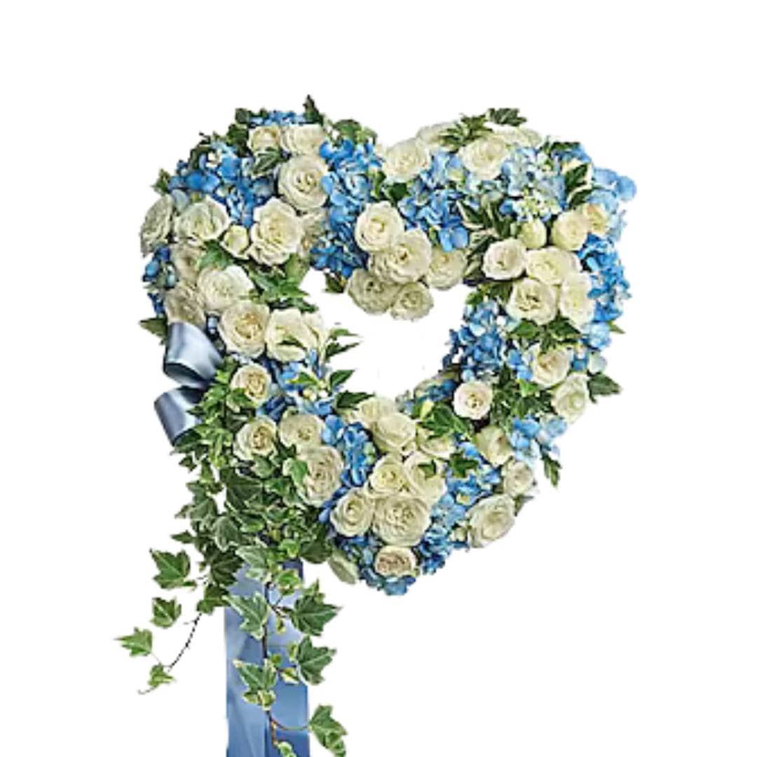 Heart (Light Blue & White)