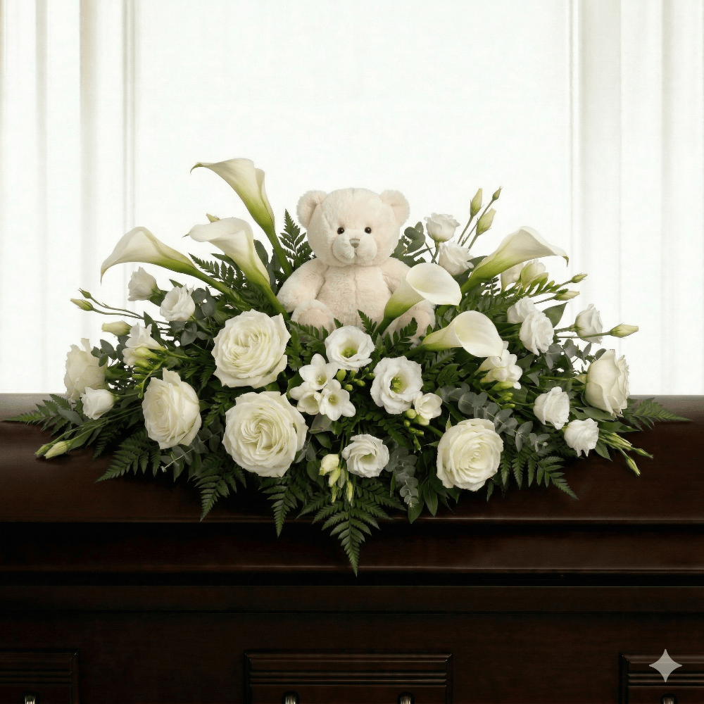 Children's Casket Spray (White)