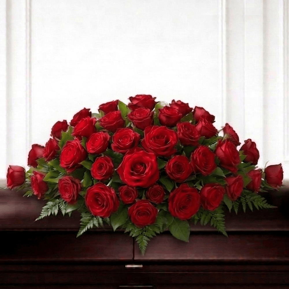 Casket Spray: Roses (Red)