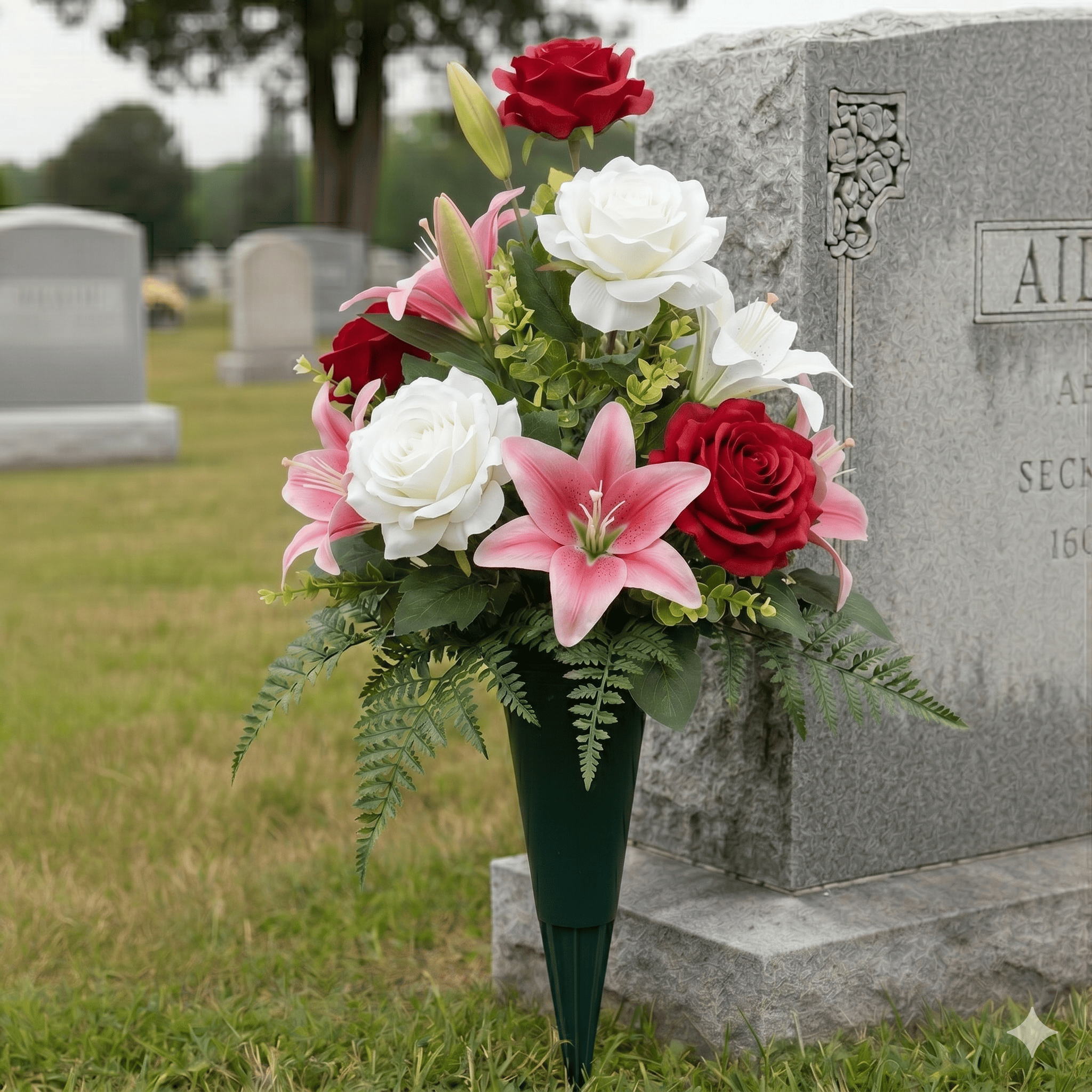 Mixed Colours Artificial Cemetery Cone