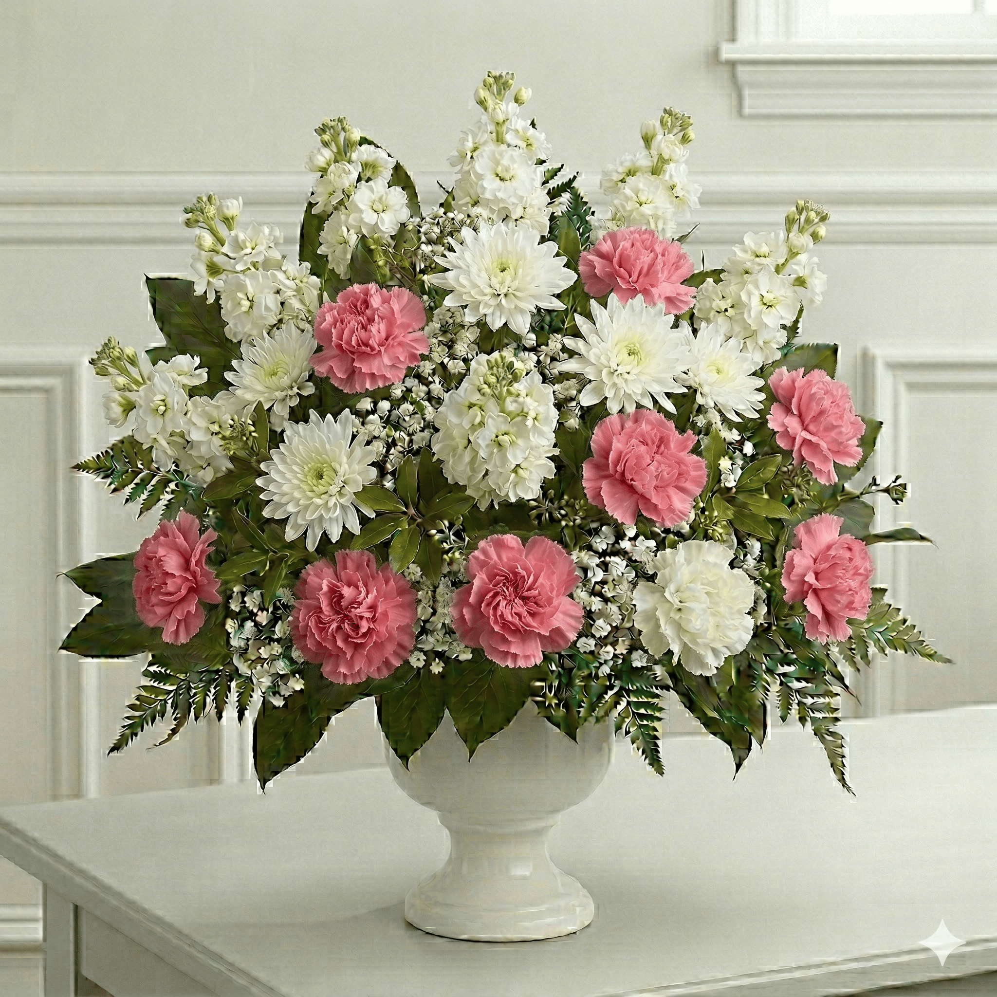 Arrangement (Pink Carnations & Mums)