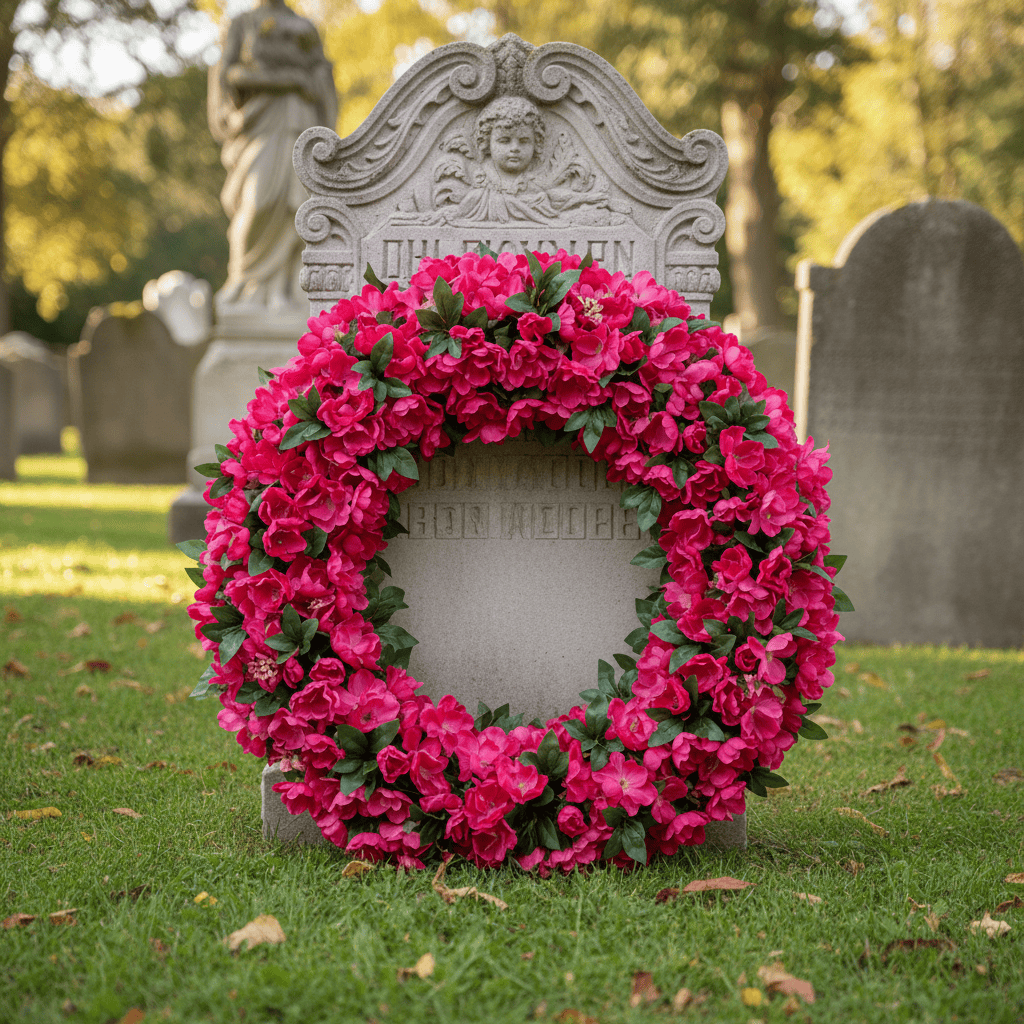 Hot Pink Artificial Wreath