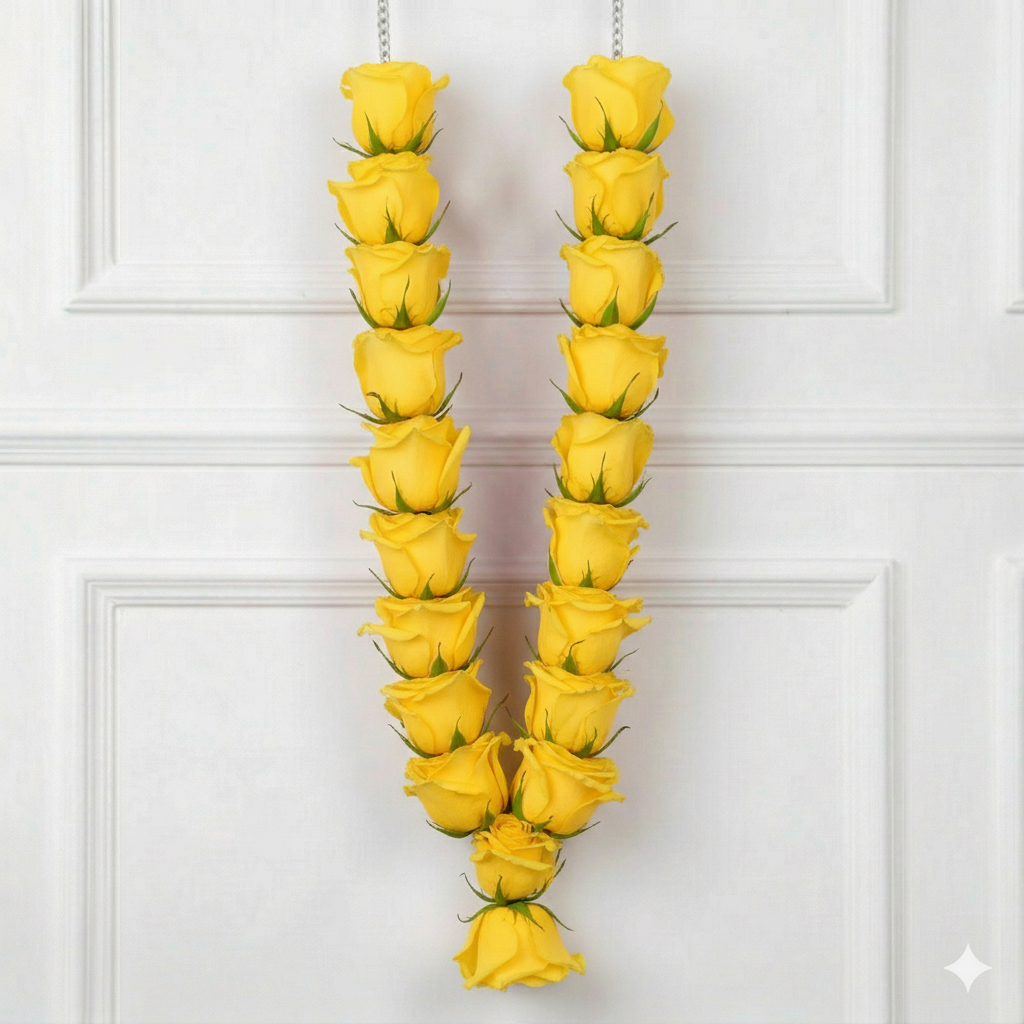 Garland All Yellow Roses