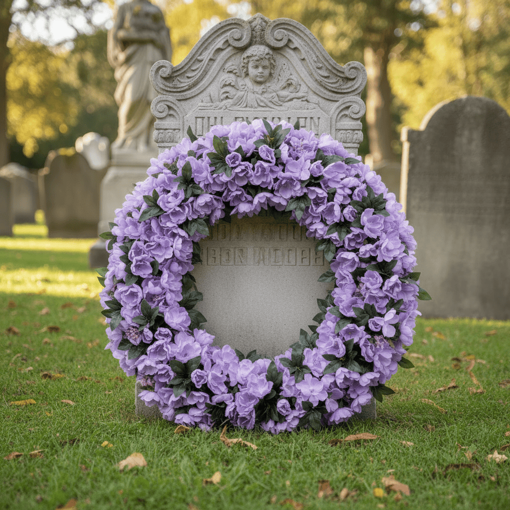 Lavender Artificial Wreath
