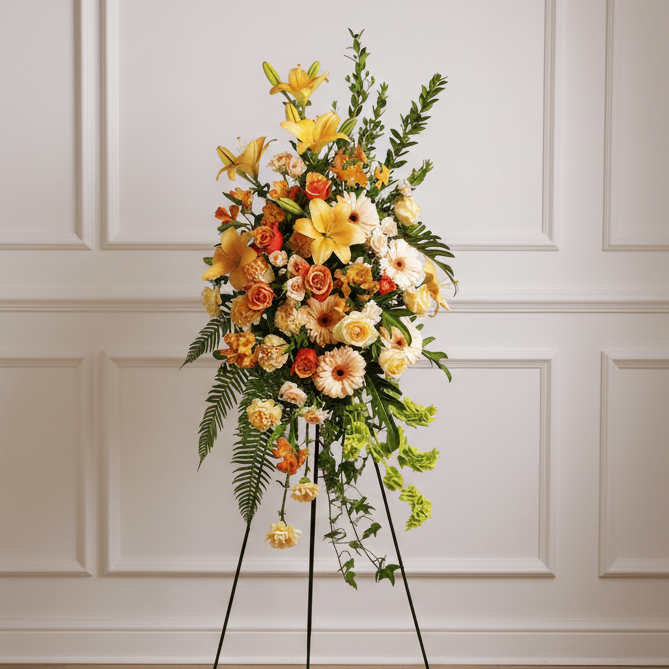 Standing Spray (Yellow & Orange)