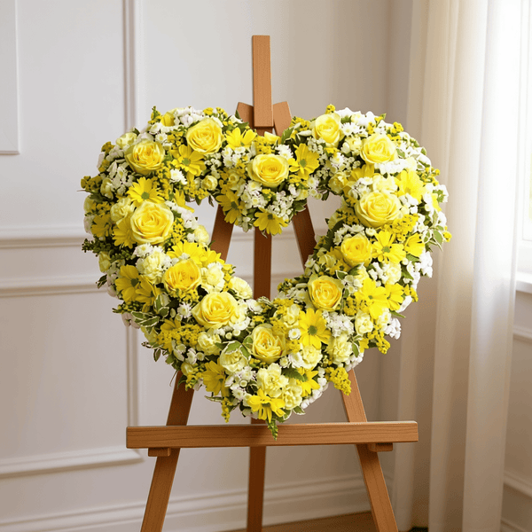 Heart (Yellow & White)