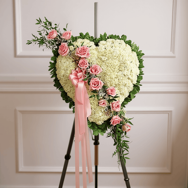 Heart (White & Pink)