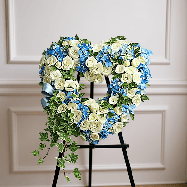 Heart (Light Blue & White)