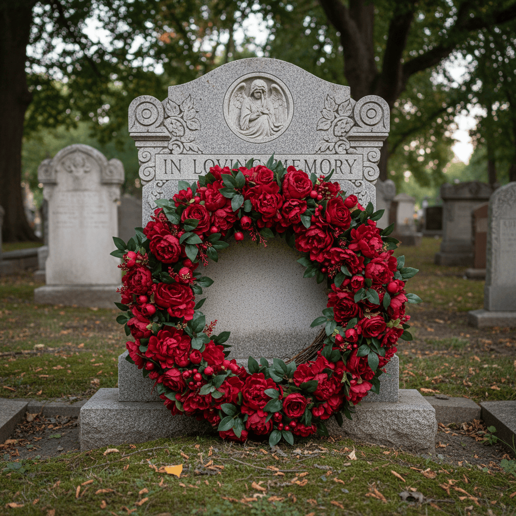 Red Artificial Wreath