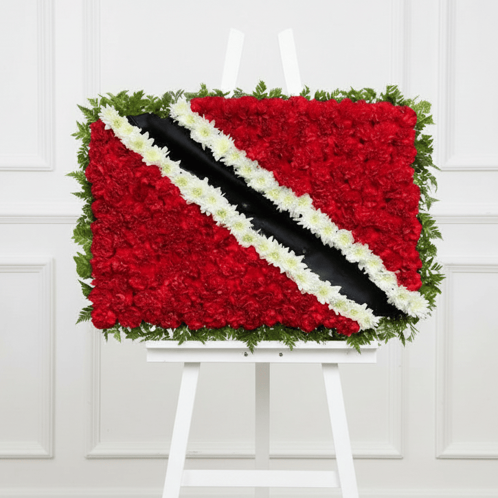 Trinidad and Tobago Flag - Thicker White Easel