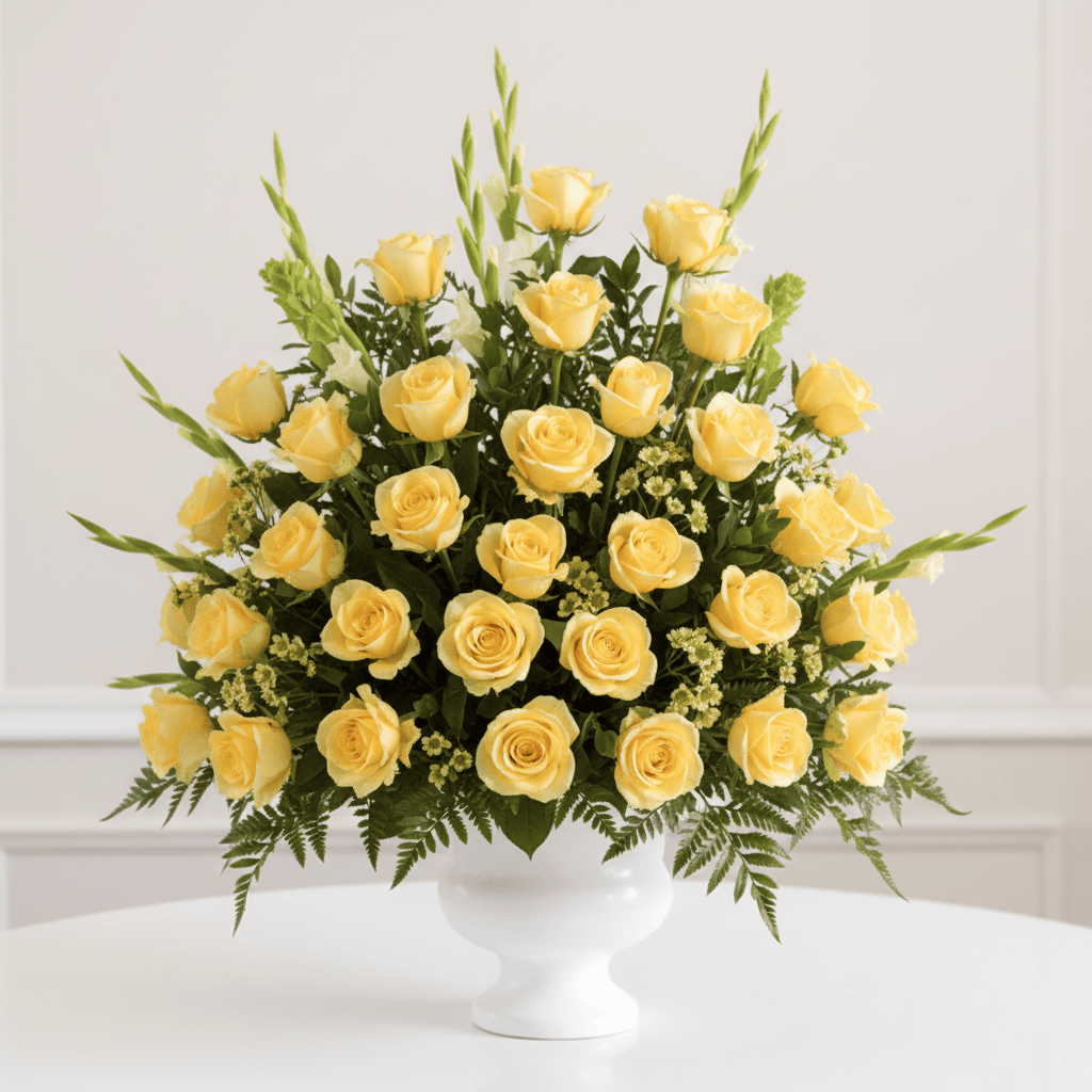 Urn Arrangement (Yellow)