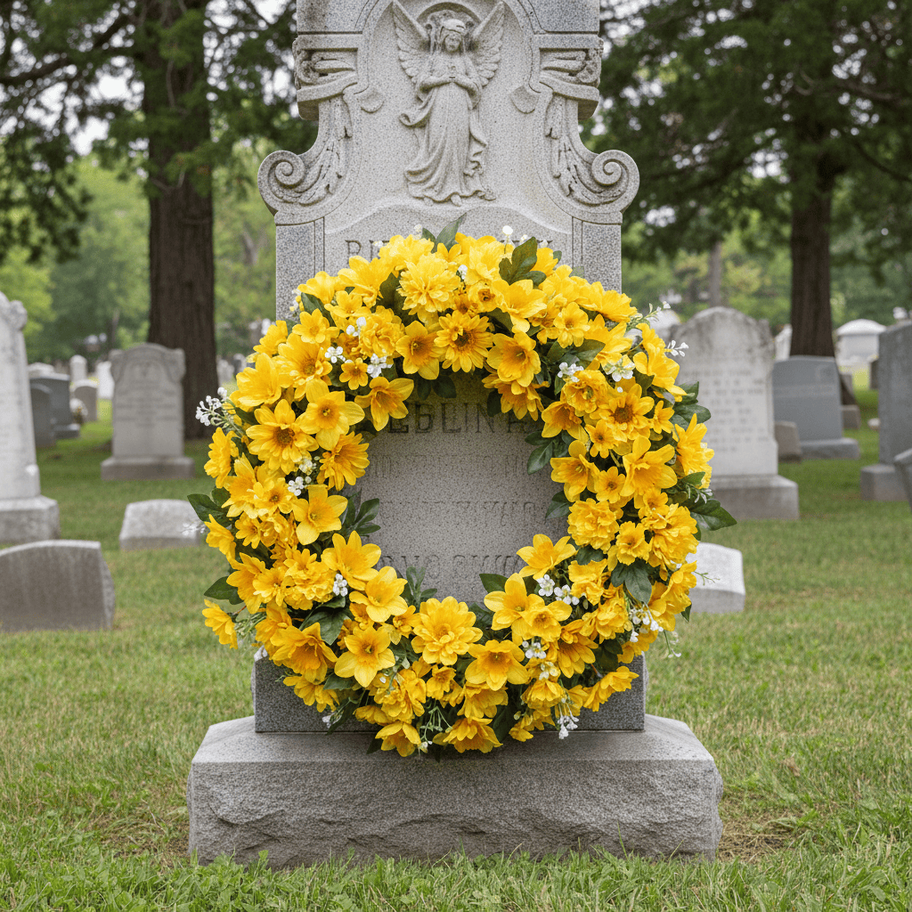 Yellow Artificial Wreath