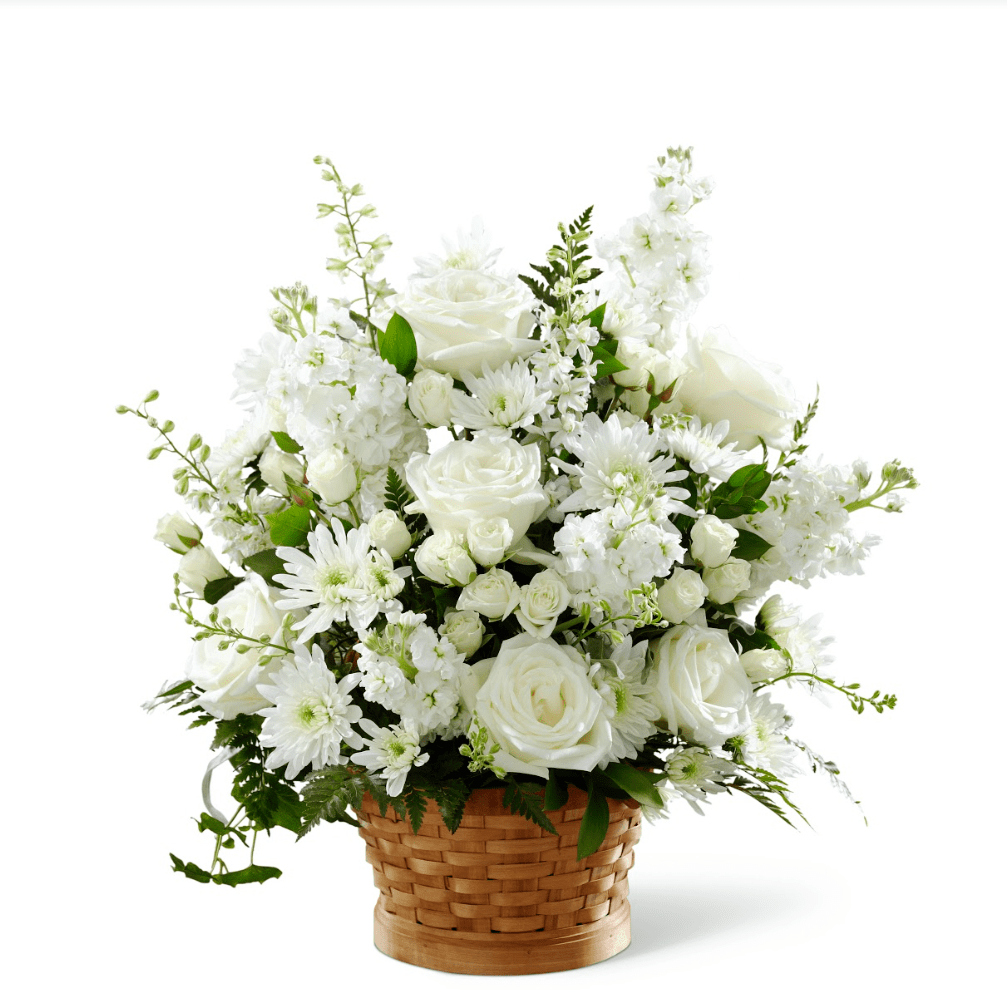Basket Arrangement (White)