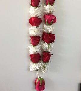 Garland: Roses & Carnations (Red & White)